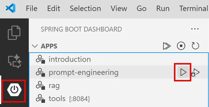 Spring Boot Dashboard