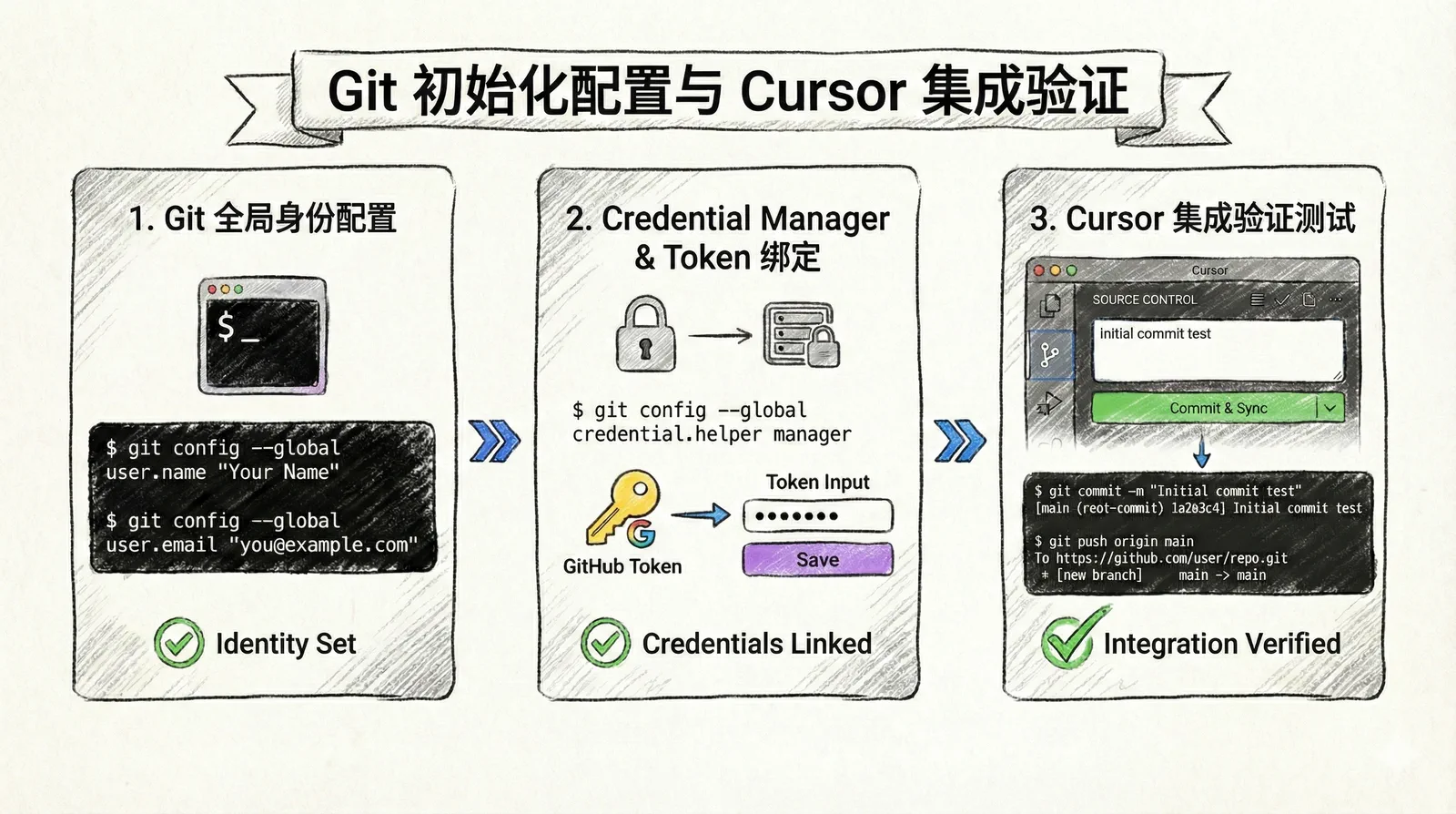 Git Configuration and Cursor Integration Verification