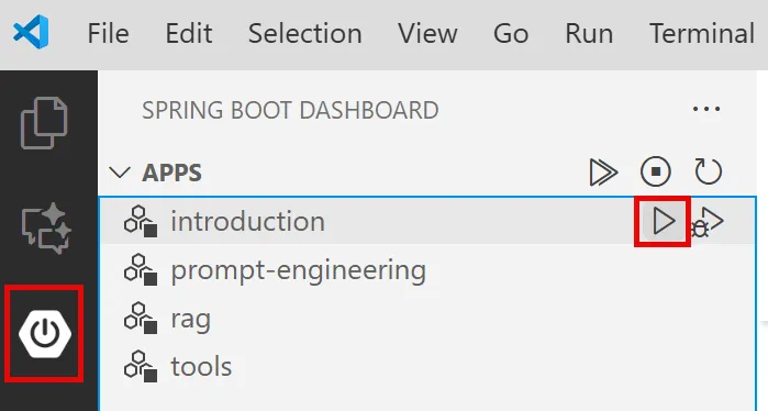 Spring Boot Dashboard