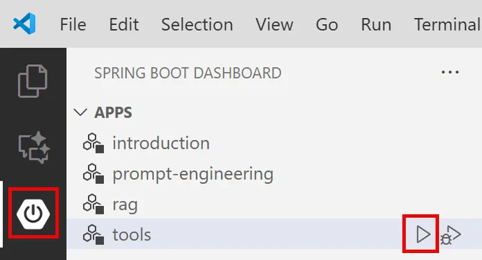 Spring Boot Dashboard