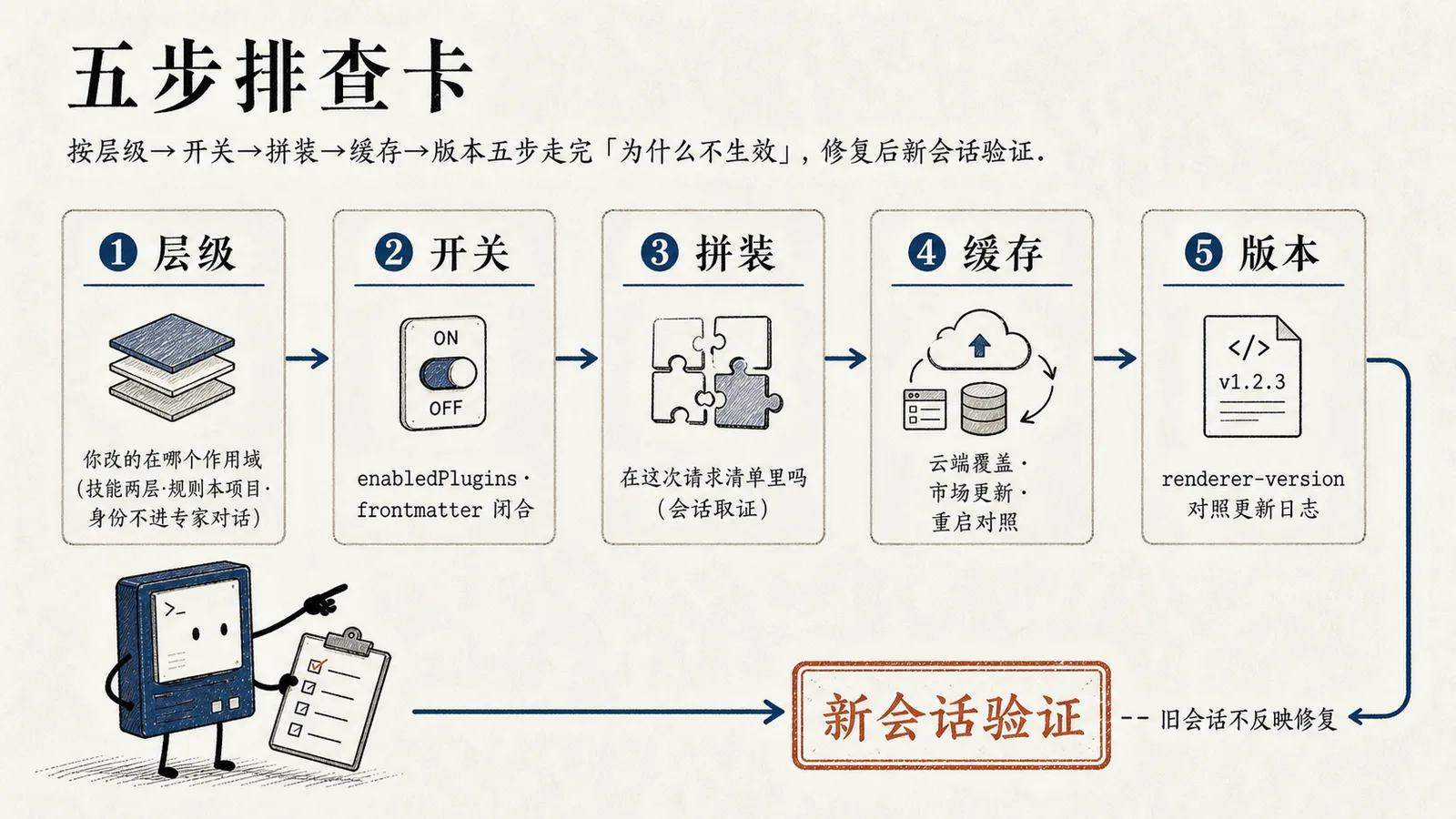 五步排查卡